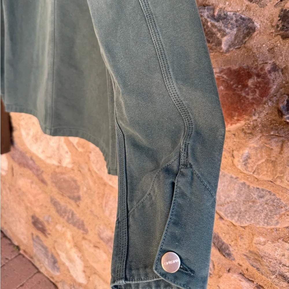 Vintage Carhartt Work In Progress Green Michigan Coat Men’s Size S - Picture 9 of 12